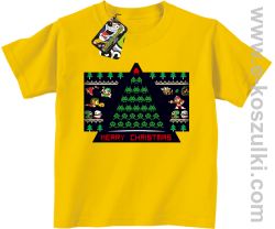 Merry Christmas Retro Games zolty