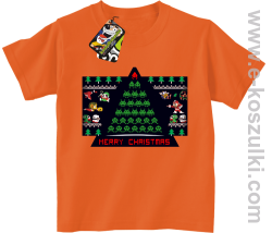 Merry Christmas Retro Games pomarancz