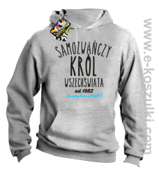 Samozwańczy Król Wszechświata - bluza z kapturem melanż 