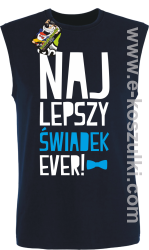 Najlepszy Świadek Ever - bezrękawnik męski granatowy