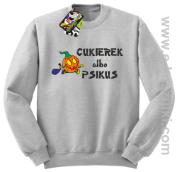 Cukierek albo psikus Hallowen- bluza bez kaptura melanż 