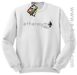 Ethereum CryptoMiner Symbol - bluza męska bez kaptura biała