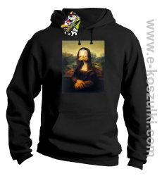 Mona Lisa Mother Ducker - bluza z kapturem czarna