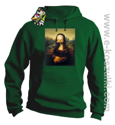 Mona Lisa Mother Ducker - bluza z kapturem zielona