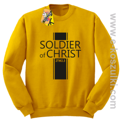 Soldier of Christ -  Żołnierz Chrystusa - bluza STANDARD bez kaptura żółta