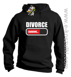 DIVORCE Loading - bluza z kapturem czarna