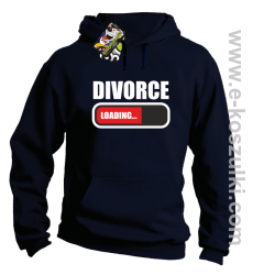 DIVORCE Loading - bluza z kapturem granatowa