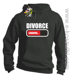 DIVORCE Loading - bluza z kapturem szara