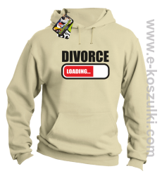 DIVORCE Loading - bluza z kapturem beżowa