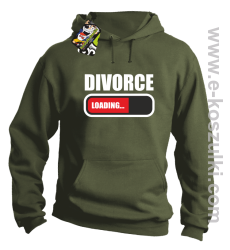 DIVORCE Loading - bluza z kapturem khaki