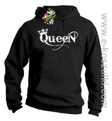 Queen Simple - bluza z kapturem czarna