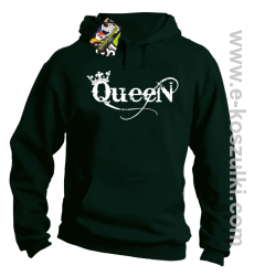 Queen Simple - bluza z kapturem butelkowa