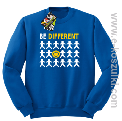 Be Different - bluza bez kaptura STANDARD niebieska