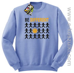 Be Different - bluza bez kaptura STANDARD błękitna