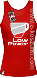 Low Power Cup - top damski czewony