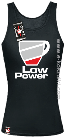 Low Power Cup - top damski czarny