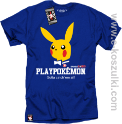 Play Pokemon - bluza z kapturem niebieska