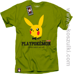 Play Pokemon - bluza z kapturem kiwi