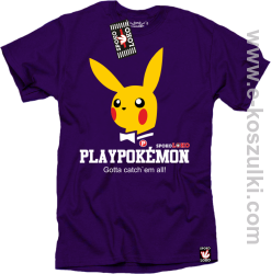 Play Pokemon - bluza z kapturem fioletowa
