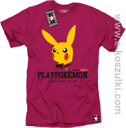 Play Pokemon - bluza z kapturem różowa