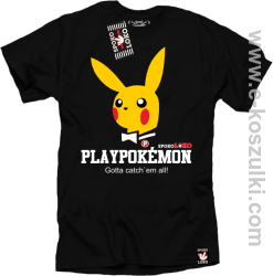 Play Pokemon - bluza z kapturem czarna