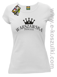 Warszawska princesa - koszulka damska biała