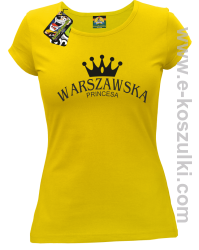 Warszawska princesa - koszulka damska żółta