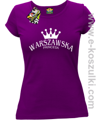 Warszawska princesa - koszulka damska fioletowa