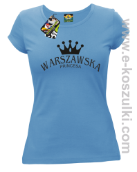 Warszawska princesa - koszulka damska błekitna