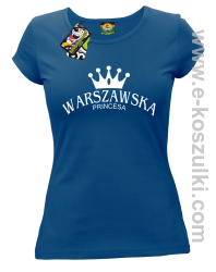 Warszawska princesa - koszulka damska niebieska