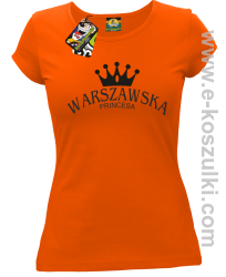 Warszawska princesa - koszulka damska pomarańczowa