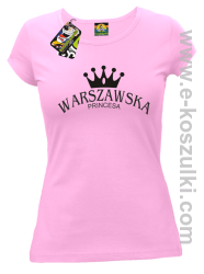 Warszawska princesa - koszulka damska różowa