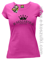 Warszawska princesa - koszulka damska różowa