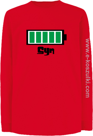 Syn Bateria 100% - longsleeve dziecięcy 