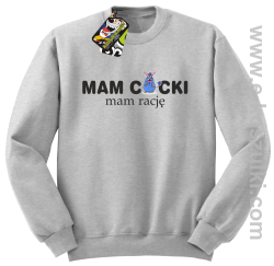 Mam cycki - Mam rację - bluza bez kaptura STANDARD melanż 