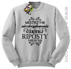 Mistrzyni niezdecydowania i ciętej riposty Miło Mi - bluza bez kaptura standard melanż 