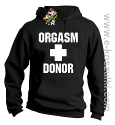 Orgasm Donor - bluza z kapturem czarna