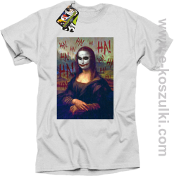 Mona Lisa Hello Jocker - koszulka męska biała