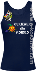 Cukierek albo psikus Hallowen - Top damski granat