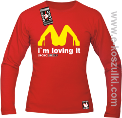 MCky I`m Loving It - longsleeve męski czerwony