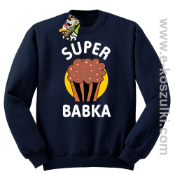 Super Babka Ciastko - bluza bez kaptura STANDARD granatowa