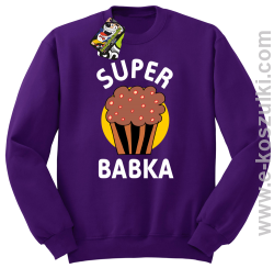 Super Babka Ciastko - bluza bez kaptura STANDARD fioletowa