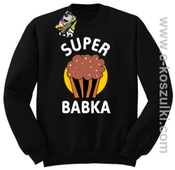 Super Babka Ciastko - bluza bez kaptura STANDARD czarna