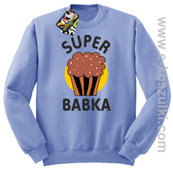 Super Babka Ciastko - bluza bez kaptura STANDARD błękitna