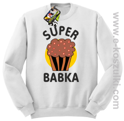 Super Babka Ciastko - bluza bez kaptura STANDARD biała