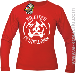 Majster Fedrowania - longsleeve męski czerwony