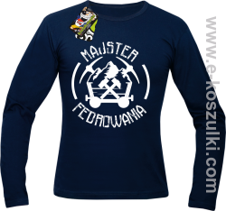 Majster Fedrowania - longsleeve męski granatowy