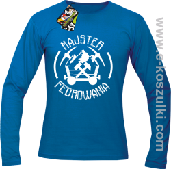 Majster Fedrowania - longsleeve męski niebieski