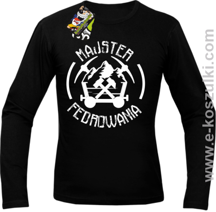 Majster Fedrowania - longsleeve męski czarny