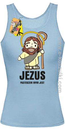 Jezus pasterzem mym jest - top damski 